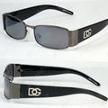 Men Women Rectangular Designer Sunglasses Fashion Retro Shades Vintage Black
