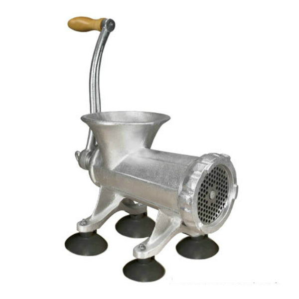 Weston 36-1001-W Manual Tinned Meat Grinder & Sausage Stuffer, #10