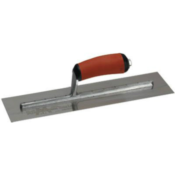 Marshalltown® 13209 Finishing Trowel with Curved DuraSoft® Handle, 12" x 4"