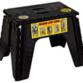 E-Z Foldz 103-6BK Black Folding Step Stool, 12"