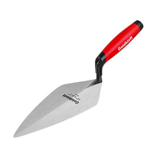 Goldblatt G01691 London Style Brick Trowel with Soft Grip Handle, 11" x 4"