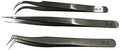 3 Pack Stainless Steel Professional Precision Tweezers Fine/Sharp Point For Women and Men- Lash Tweezers-Ingrown Hair-Extractor-Nail Art