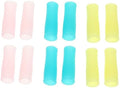 BIUDECO 12pcs Dead Skin Shears Protective Case Nail Art Tweezers Manicure Tool Handle Sleeve Manicure Scissors Covers Tweezers Caps Silica Gel Pointed Hat Tweezers Tip Protector
