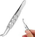 POPETPOP Meibomian Gland Expressor Tweezers- Stainless Steel Arita Tauber Eyelid Massage Tweezers Meibomian Gland Expressor Forceps for Issue Dry Eyes