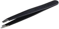 Browgame Signature Slanted Tweezer - Expertly Designed Brow Grooming Tool - Easy Grip Handle For Precise Hair Removal - Extra Sharp Plucking Tool For Easy, Painless Hair Removal - Blackout - 1 Pc
