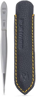 GERMANIKURE Pointed Tweezers in Leather Case - Made in Solingen Germany