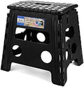 ACKO Folding Step Stool 13 inch Heavy Duty Plastic Foldable Step Stool for Kids and Adults, Small Collapsible Fold Up Stepping Stool 1 Pack