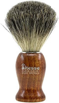 Altesse 78310 Russian Grey Badger Shaving Brush for Shave Cream, Shaving Soap, Shaving Cream Foam and Lather for Wet Shave With Shaving Razor, Safety Razor, and Straight Razor. Made in France