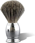 Shaving Brush for Men, Synthetic hair Chrome Metal Best Brush for Personal and Professional Shaving Hair Salon Tool Gifts for Friends, For Fathers Day (knot size 20mm)