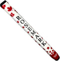 Wide-Top White & Red Canadian Leaf Neoprene Putter Grip