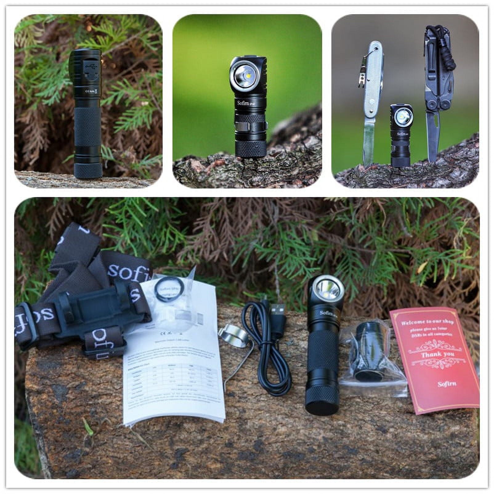 Sofirn SP40 Headlamp LED Cree XPL 18650 USB Rechargeable Head lamp 1200lm Bright Outdoor Fishing Headlight Magnet Tail Cap