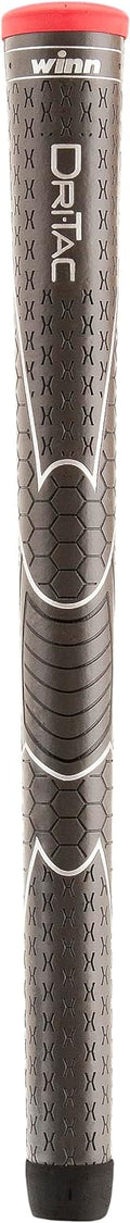 Winn Dri-Tac Standard Size Golf Grips - Set of 9, Dark Gray