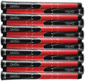 Winn Set of 9 DRITAC AVS Standard Black/RED Golf Grip. 5DT-BRD
