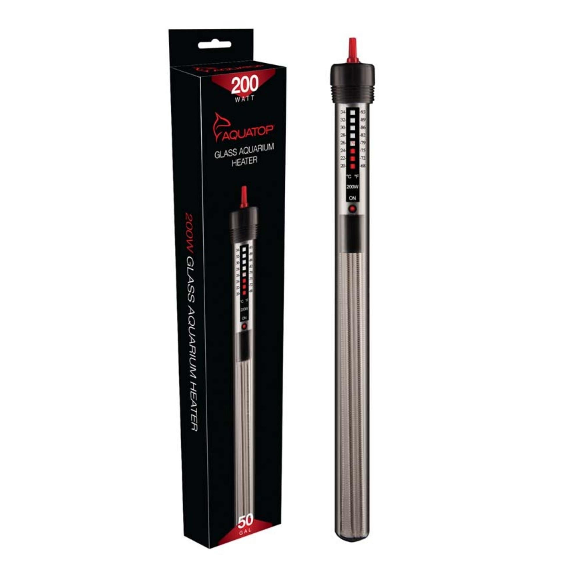 Aquatop Submersible Glass Aquarium Heater 200 Watt
