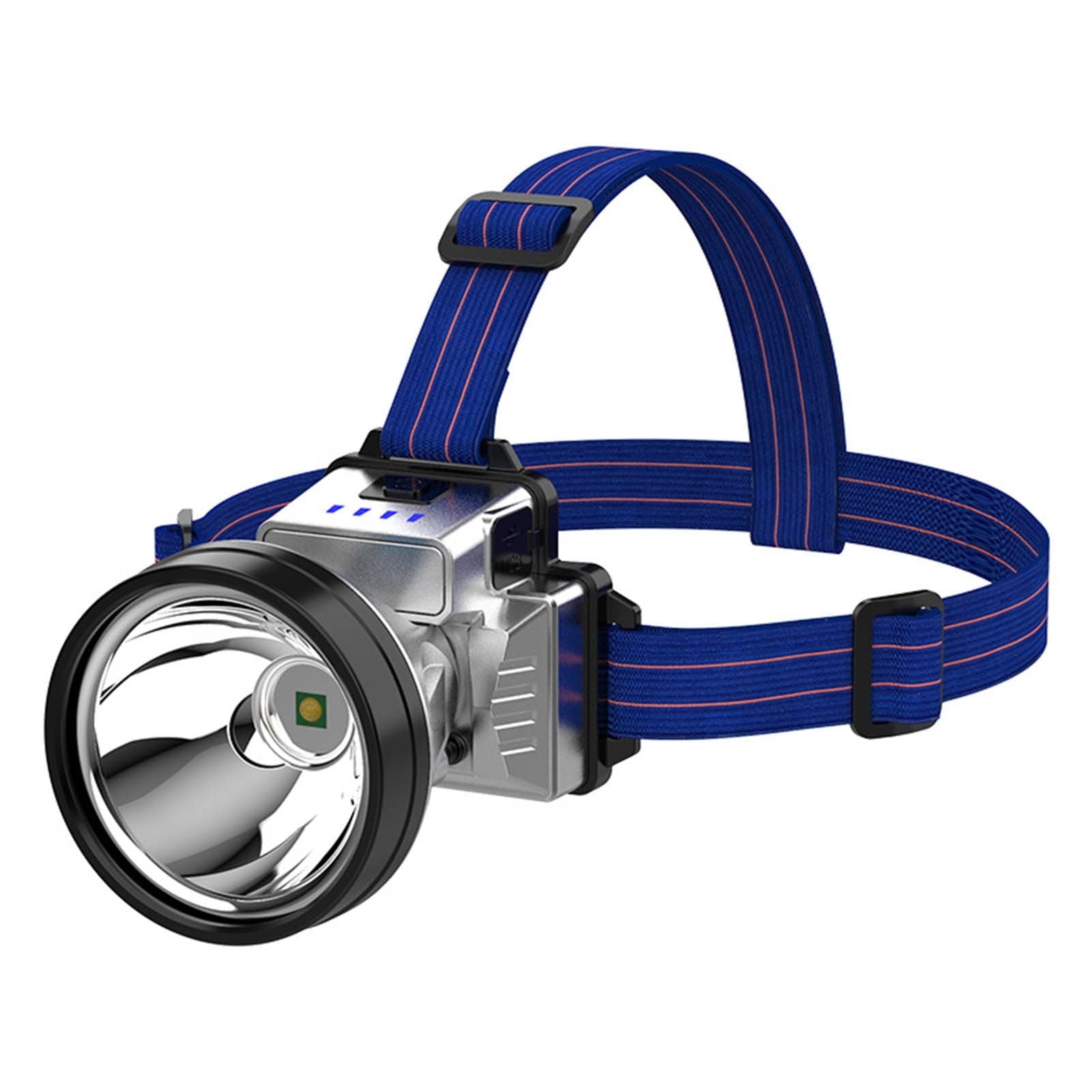 PRETXORVE Super Bright Rechargeable High-Power Headlights, Gold Outdoor Camping Headlights, Long-Range Electric Display Fishing Lights