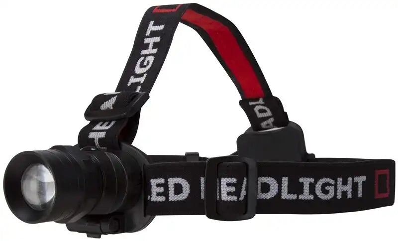 Power Zone 12300 Aluminum Swivel LED Headlight, AAA Battery, LED Lamp, 300 Lumens, 150 M Beam Distance, 3 Hour Run Time
