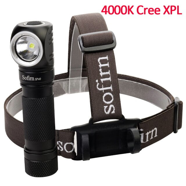 Sofirn SP40 Headlamp LED Cree XPL 18650 USB Rechargeable Head lamp 1200lm Bright Outdoor Fishing Headlight Magnet Tail Cap