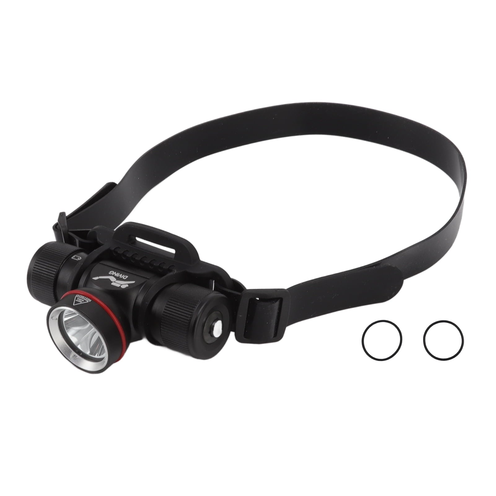 Tersalle Diving Headlamp 1500LM Yellow Light LED Diving Head Lamp IPX8 Waterproof Underwater 80m Depth Headlight