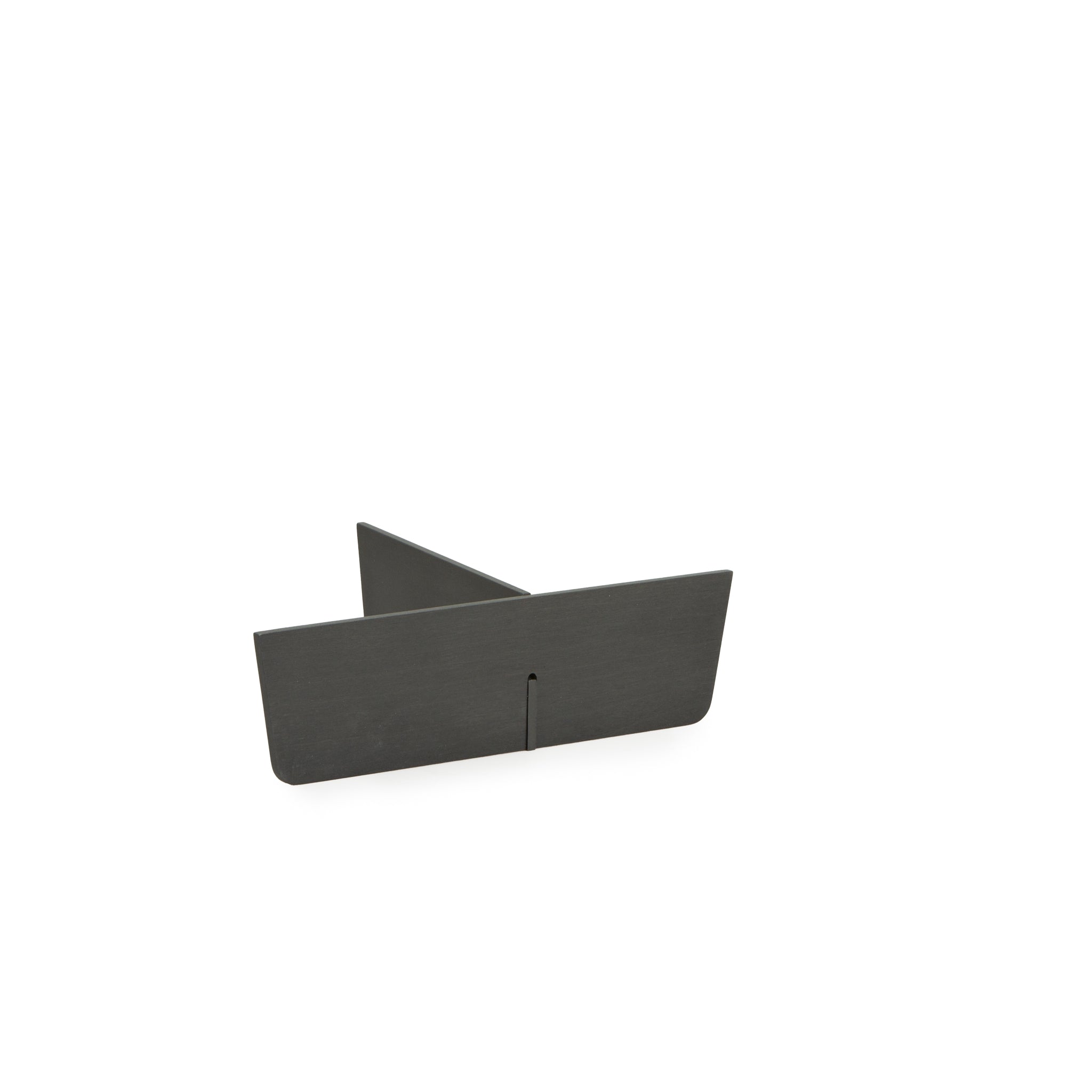 Front of Tissue & Remote Control Holder Basket Dividers - Pewter.