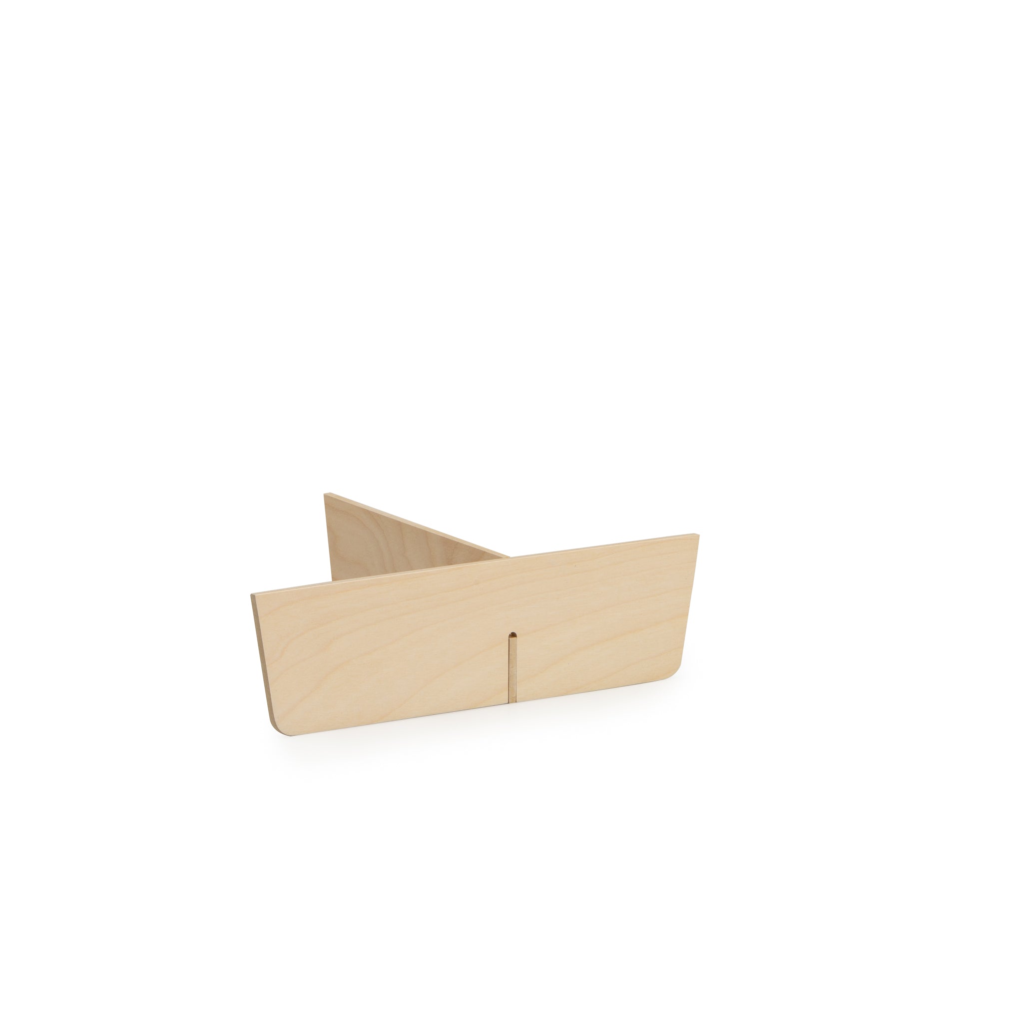 Front of Tissue & Remote Control Holder Basket Dividers - Whitewashed.