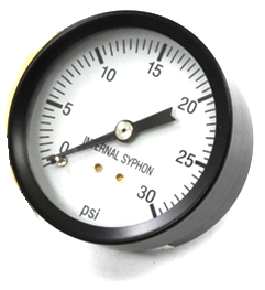 Burnham Boiler                      100325-01 - 0/30# 2.5" Steam # Gauge