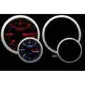 Prosport Performance Series 52mm Mechanical Vacuum Gauge - Amber / White - Universal