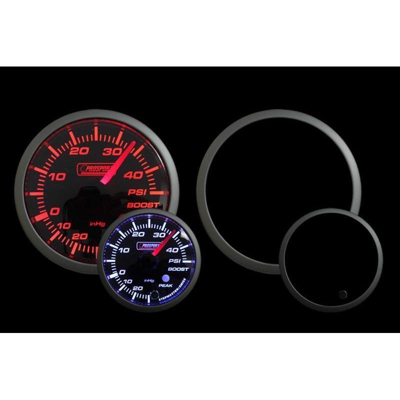 Prosport Premium Series 52mm Electric Boost Gauge 45 PSI - Amber/White - Universal
