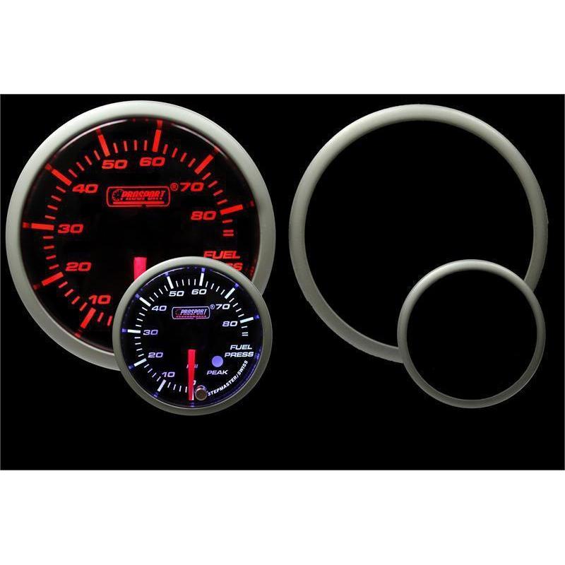 Prosport Premium Series 52mm Fuel Pressure Gauge - Amber/White - Universal