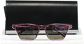 GIvenchy Pink Mirrored Cut Cat-eye Nylon Sunglasses in case